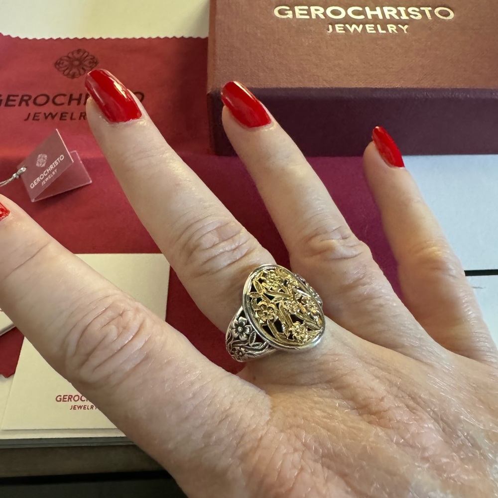 Gerochristo 18k Gold and 925 Sterling Silver - Size 7 - Picture 6 of 6